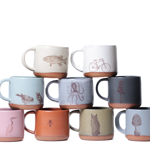 Buy Pipe Goldline Coffee & Tea Mugs, 240ml, Set of 6 Online – Clay